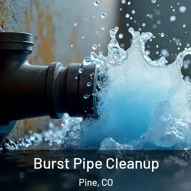  Burst Pipe Cleanup Pine, CO