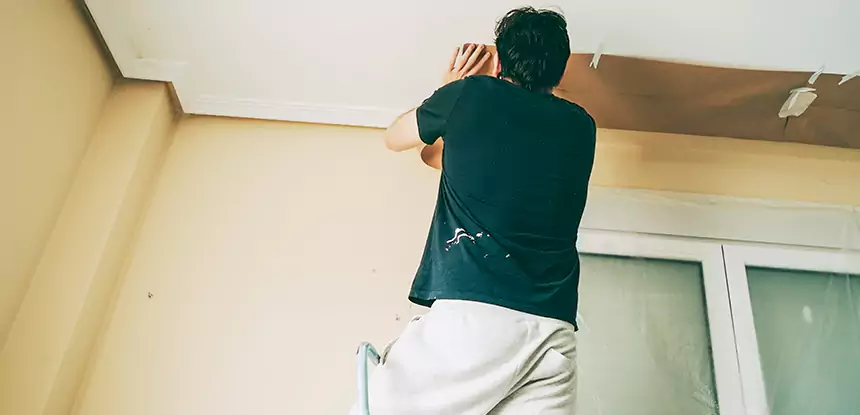 Ceiling Water Damage Repair in Pine