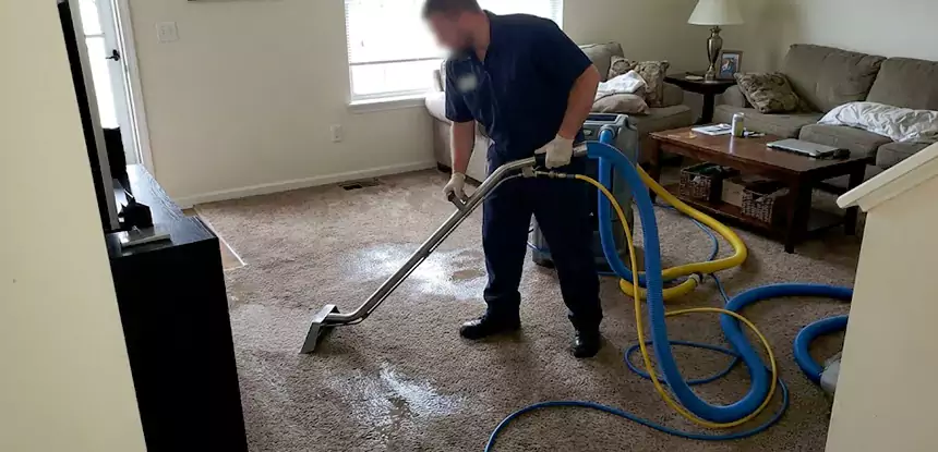 Flooded Basement Carpet Cleanup Pine 