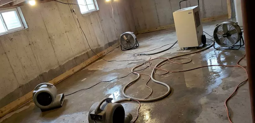 Environmental Sewage Cleanup in Pine