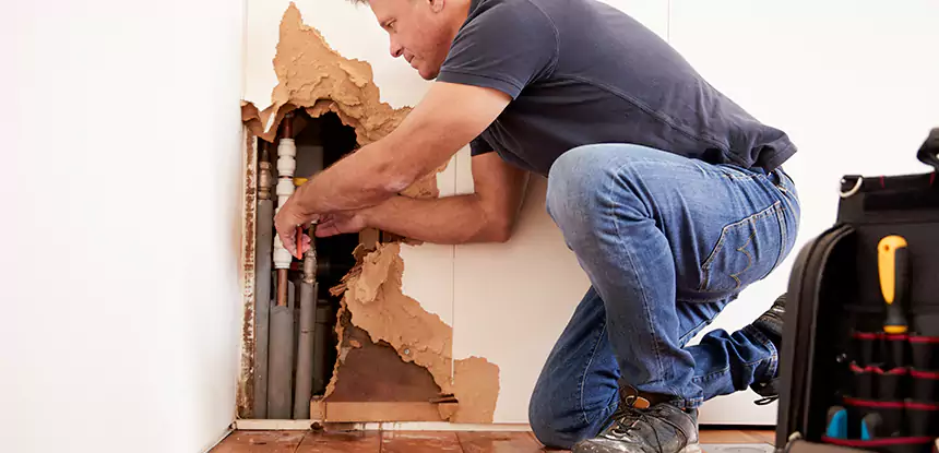 Broken Pipe Water Damage Repair in Pine