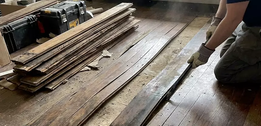 Wood Veneer Water Damage Repair Pine