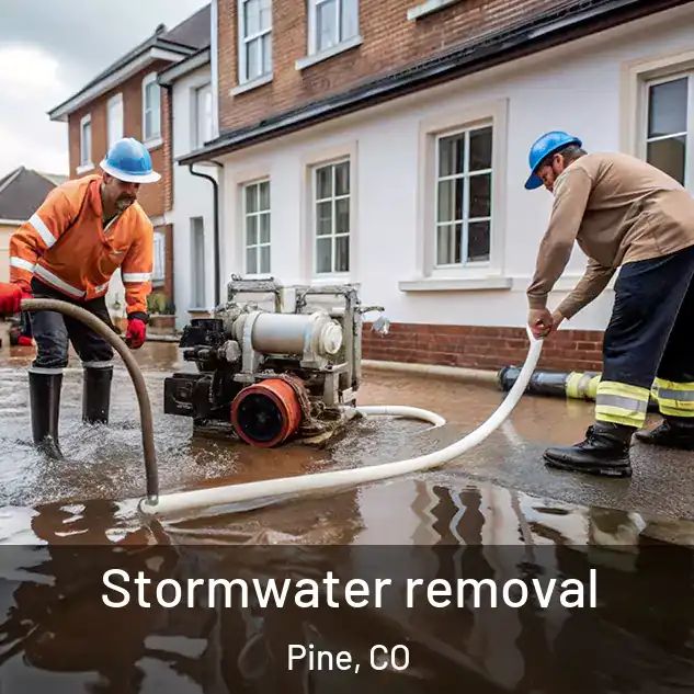  Stormwater removal Pine, CO